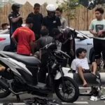 Pengendara Motor Diduga Melawan Arah di Pakansari, Tiga Orang Terluka dalam Kecelakaan