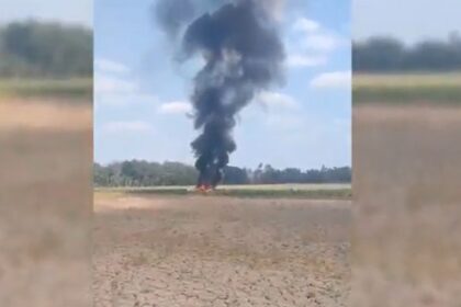 Pesawat Latih Jatuh di Area Persawahan Blora, Dua Orang Mengalami Luka